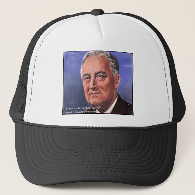 Casquette Cadeaux de citations de sagesse "Soyez bref" de FD (Devant)