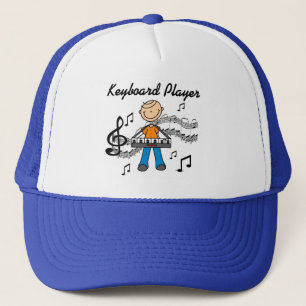 Casquette Cadeaux de joueur de clavier homme en bonhomme all