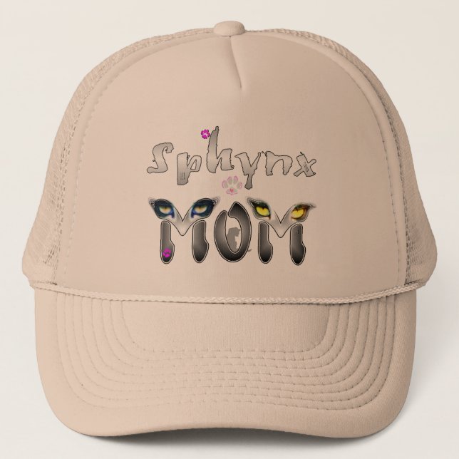 Casquette Cadeaux de maman de chat de Sphynx (Devant)