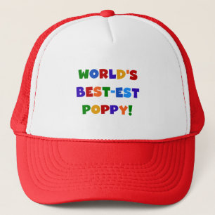 Casquette Cadeaux de pavot du Meilleur-est du monde lumineux