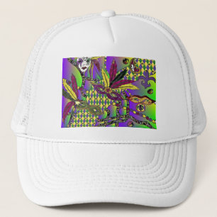 Casquette Cadeaux de vêtements de masques à plumes de Mardi 