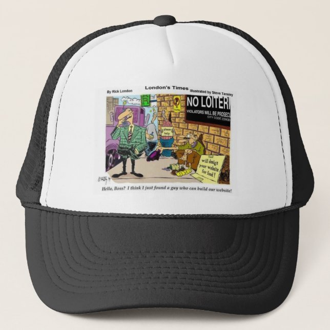 Casquette Cadeaux drôles de conception de sites Web T-shirts (Devant)