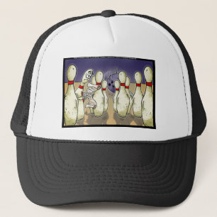 Casquette Cadeaux Drôles de Quilles de Bowling Vivantes T-sh