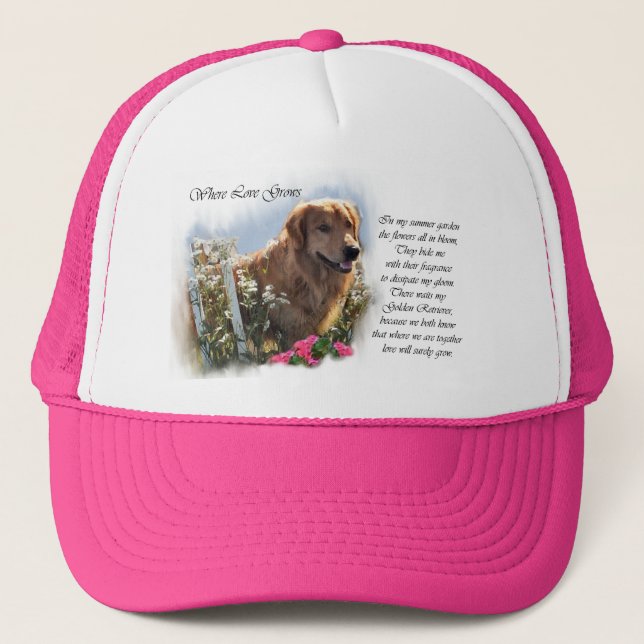 Casquette Cadeaux Golden Retriever (Devant)