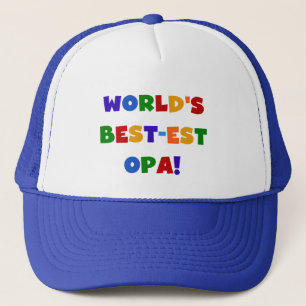 Casquette Cadeaux lumineux de couleurs du Meilleur-est Opa