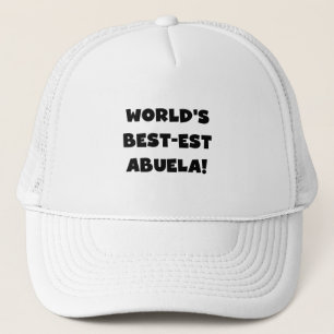 Casquette Cadeaux noirs et blancs du Meilleur-est Abuela du