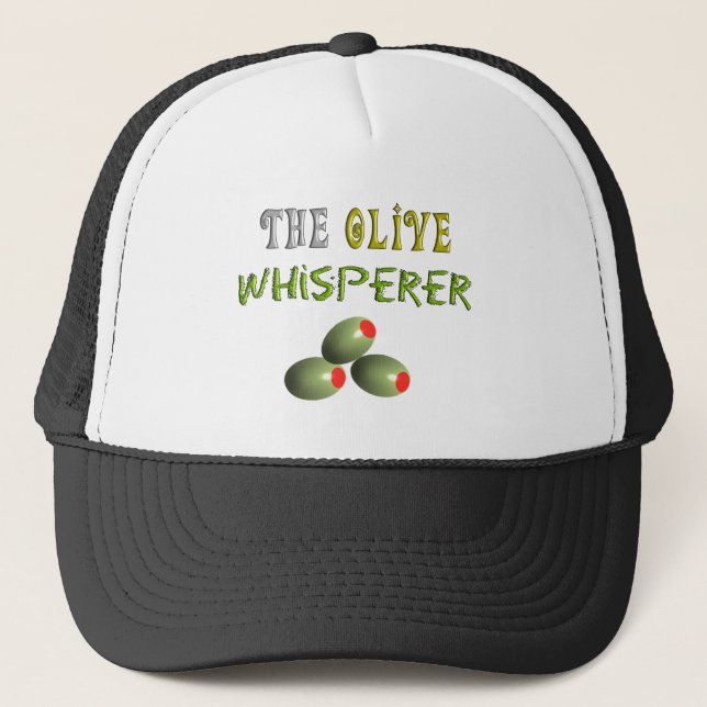 Casquette Cadeaux olives d'amants "le Whisperer olive " (Devant)