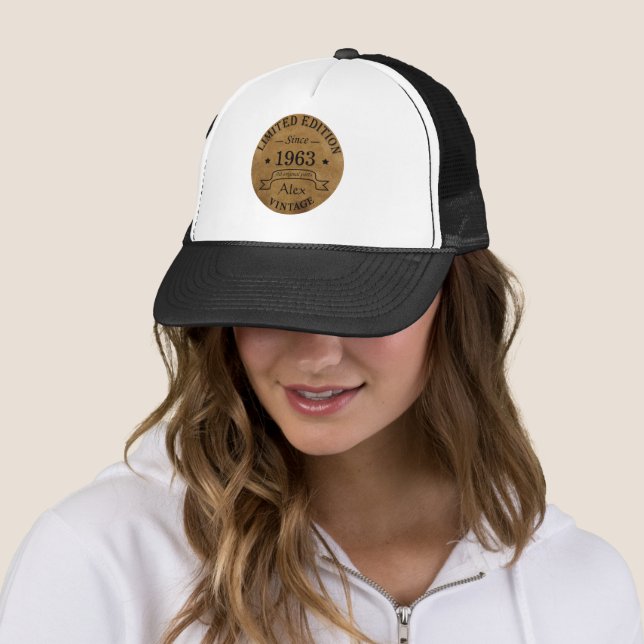 Casquette Cadeaux personnalisés soixante vintages 60e annive (En situation)