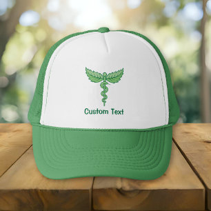 Casquette Caducée avec feuilles