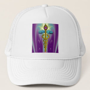 Casquette CADUCEUS, améthyste d'or vibrant