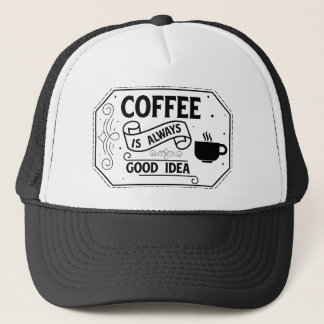 Casquette café bonne idée employé mot art