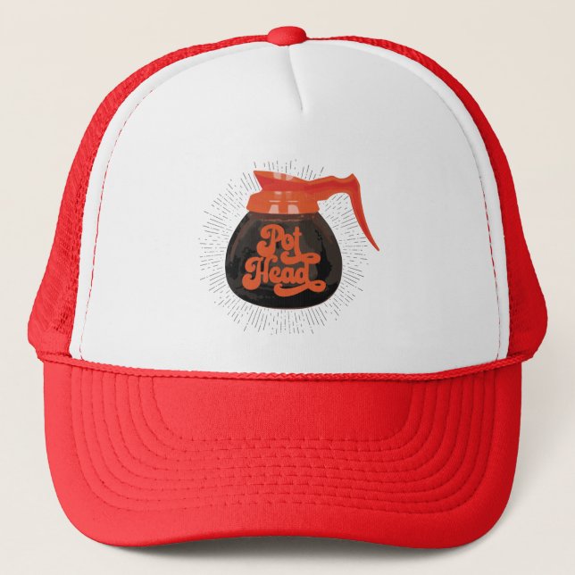 Casquette (Café) Chapeau de camion-chef de poste (Devant)
