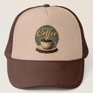 Casquette Café fraîchement infusé vintage