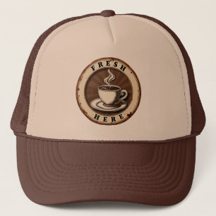 Casquette Café fraîchement infusé vintage 