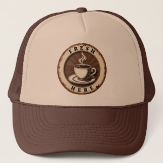 Casquette Café fraîchement infusé vintage
