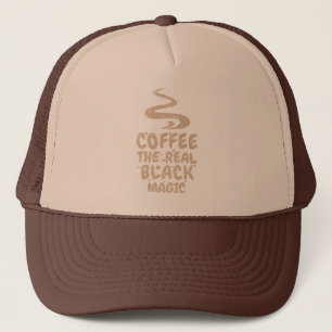 Casquette café la véritable magie noire drôles accros à la c