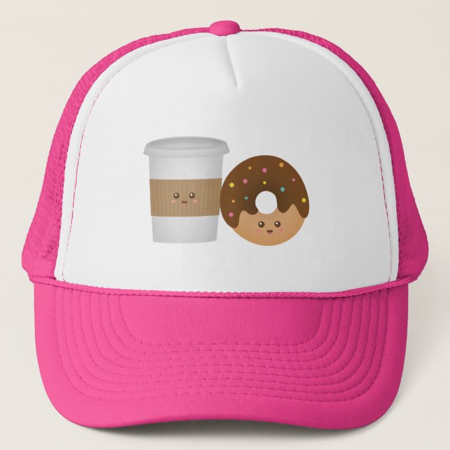 Casquette Café mignon et beignet, tu me complètes (Devant)