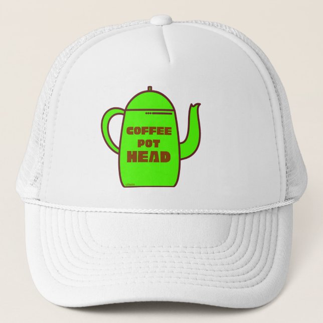 Casquette CAFÉ POT TÊTE drôle de jeu de café idée cadeau (Devant)