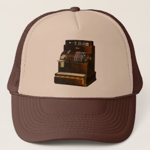 Casquette Caisse enregistreuse ancienne, commerce de détail