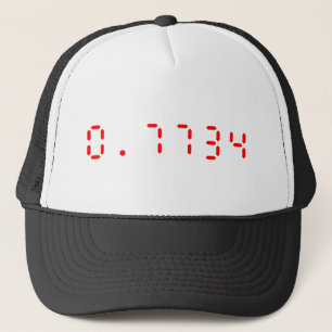 Casquette Calculatrice LED Bonjour   0,7734