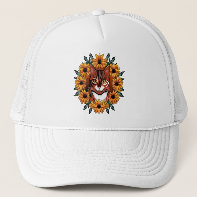Casquette Calico Cat With Black-eyed Susan Maryland State  (Devant)