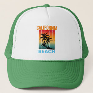 CASQUETTE CALIFORNIA BEACH VINTAGE RETRO SUNSET PERSONNALISÉ
