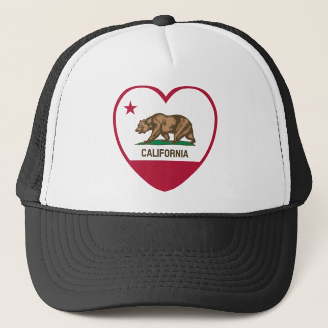 Casquette California Love - California Flag Heart (Devant)