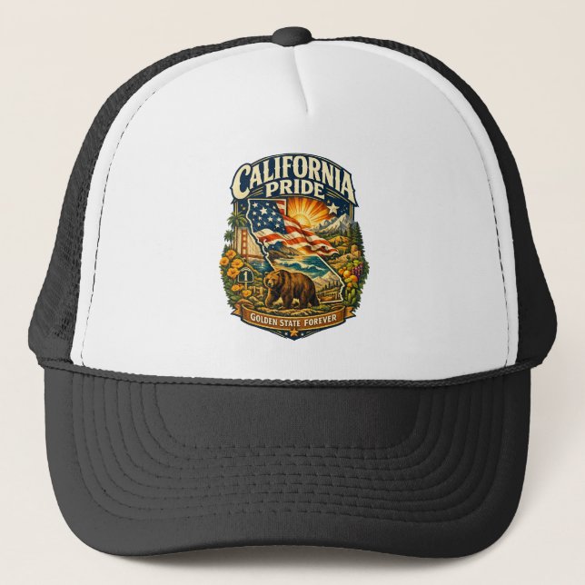 Casquette California Pride Golden State Forever (Devant)