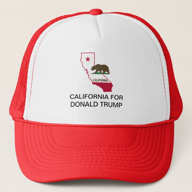 CASQUETTE CALIFORNIE POUR LE CHAPEAU DE TRUCKER DE DONALD TR (Devant)