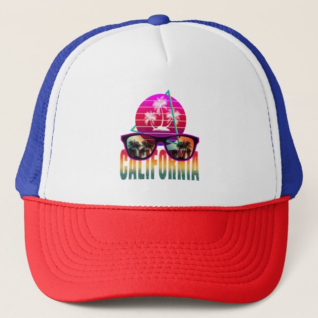 Casquette californie rétro 80  (Devant)