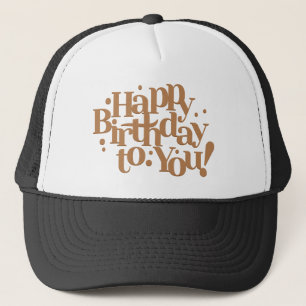 Casquette Calligraphie du message d'anniversaire