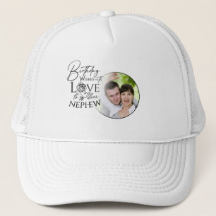 Casquette Calligraphie Photo personnalisée d'anniversaire po