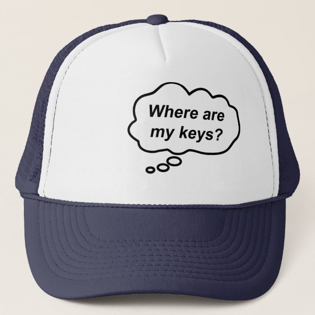 Casquette Calot de Réflexion - Où Sont Mes Clés ? (Devant)