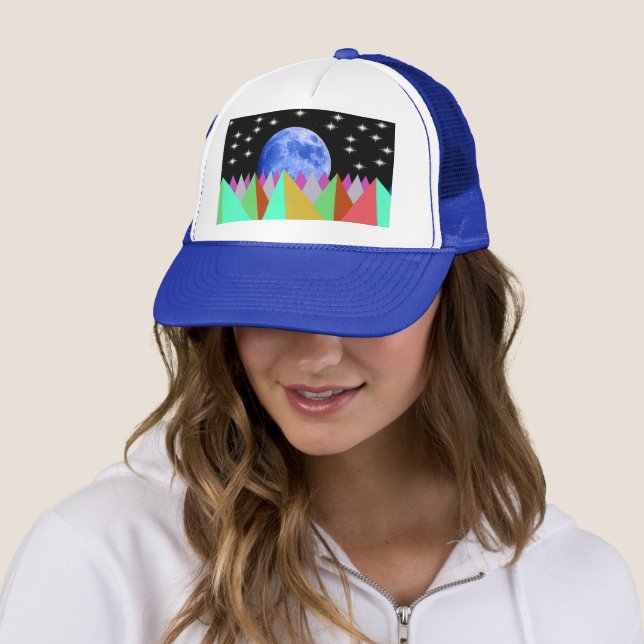 Casquette Calotte Blue Moon (En situation)