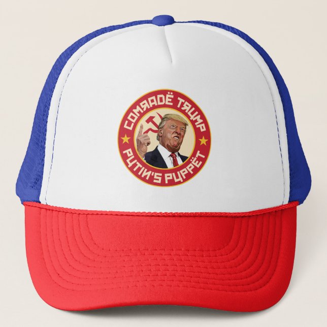Casquette Camarade Trump : La marionnette de Poutine - Illus (Devant)