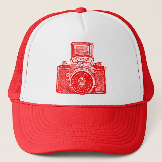 Casquette Caméra est-allemande - Rouge (Devant)