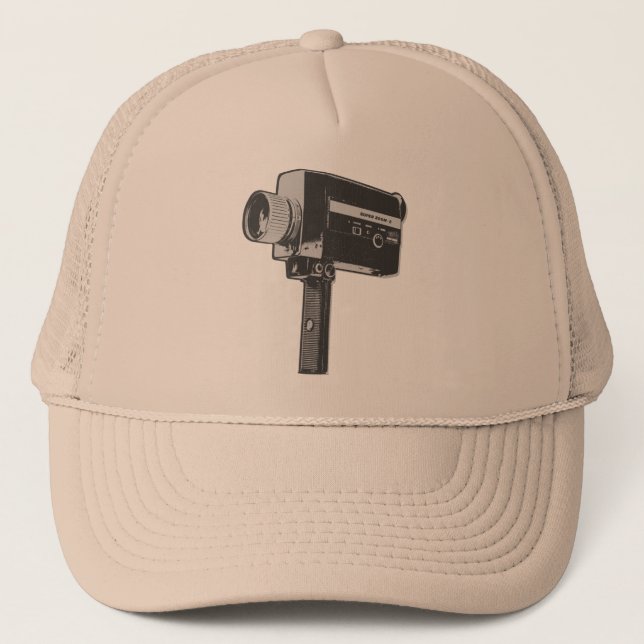 Casquette Caméra vidéo Pop Art Super 8 (Devant)