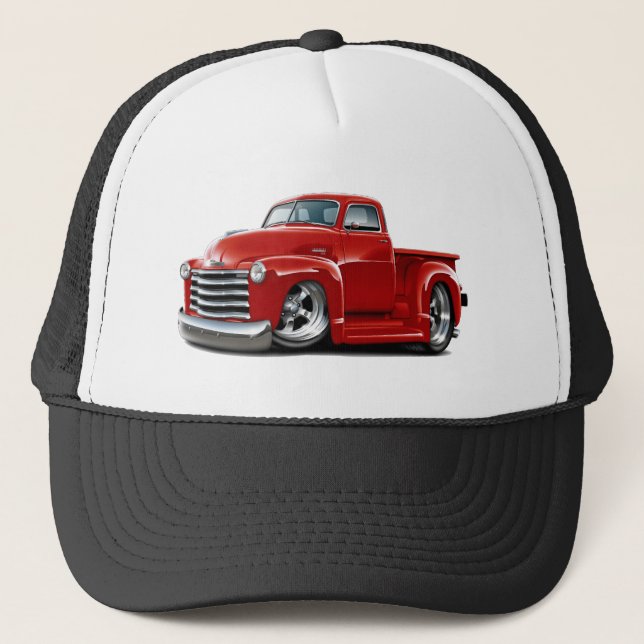 Casquette Camion 1950-52 de rouge de Chevy (Devant)