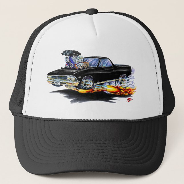 Casquette Camion 1966 noir d'EL Camino (Devant)