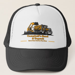 Casquette Camion à gravier personnalisé Camion à chargeuse c