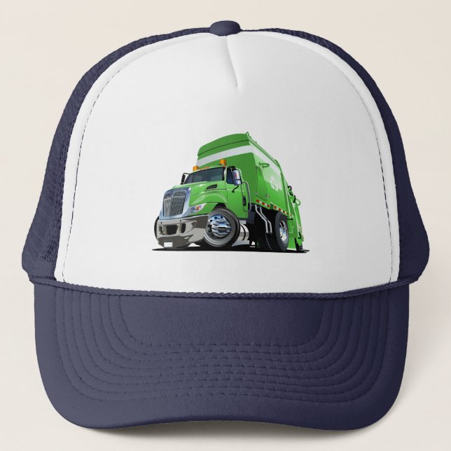 Casquette Camion à ordures de dessin (Devant)