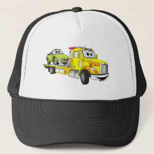 Casquette Camion à remorque plat jaune