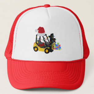 Casquette Camion chariot élévateur de Noël