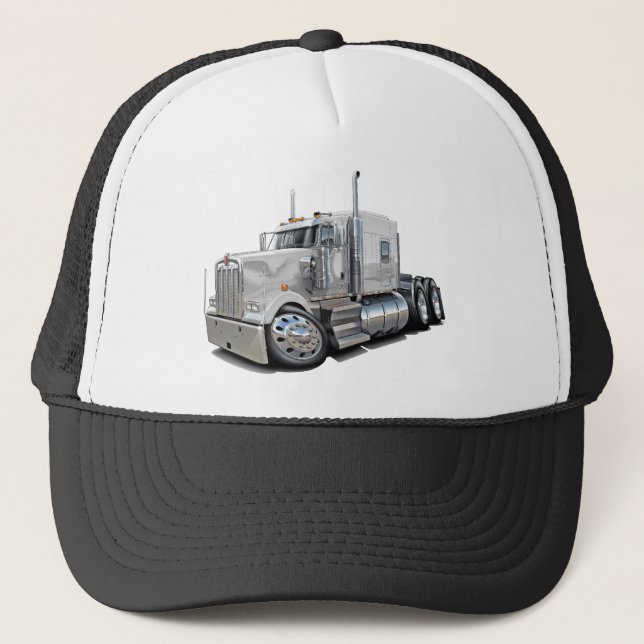 Casquette Camion de blanc de Kenworth w900 (Devant)