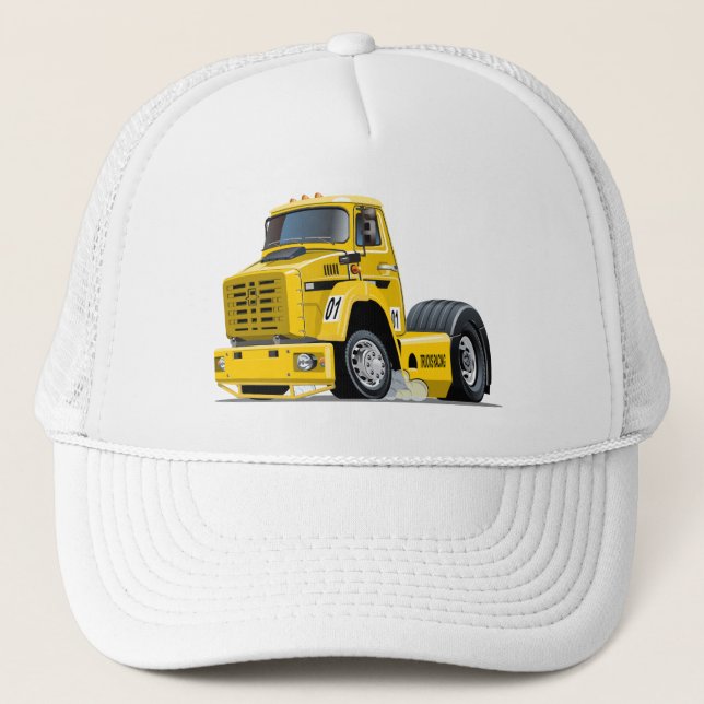 Casquette camion de course de dessin animé (Devant)