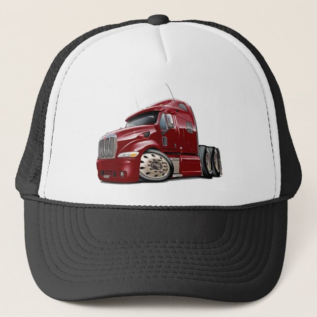 Casquette Camion marron de Peterbilt (Devant)