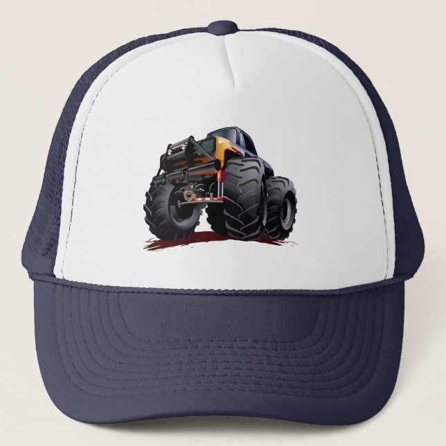 Casquette Camion monstre de dessin animé (Devant)