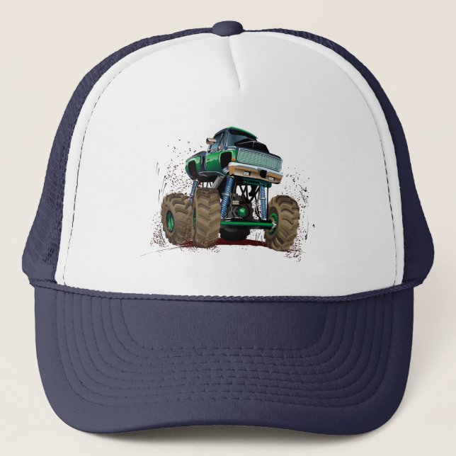Casquette Camion monstre de dessin animé (Devant)
