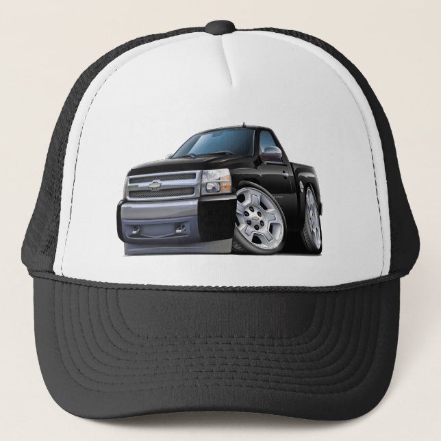 Casquette Camion noir de Chevy Silverado (Devant)