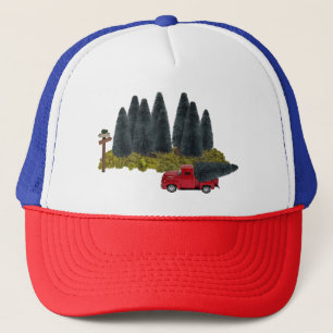 Casquette Camion vintage avec sapin de Noël